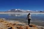 A Laguna Verde, a primeira de muitas lagoas altiplânicas na rota para a Laguna Colorada e o Salar de Uyuni, na Bolívia